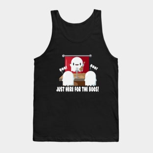 Just Here For The Boos Funny Ukulele Ghost Tank Top